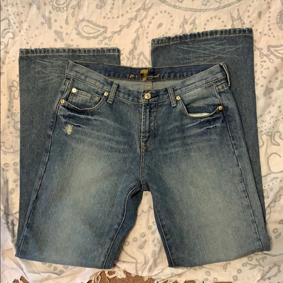 7 For All Mankind Denim - 7 For All Mankind Flare Jeans Style u076162u-162u